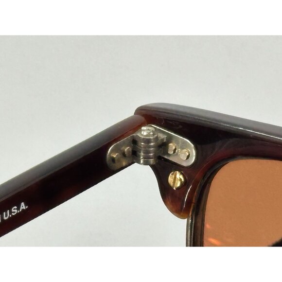 VINTAGE RAY-BAN CLUBMASTER W0366 WYAS TORTOISE BROWN FRAMES (C8-04) - Picture 13 of 16